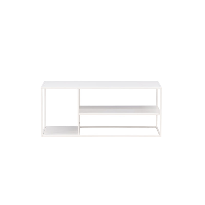Febiya Frame Coffee Table with Storage, White