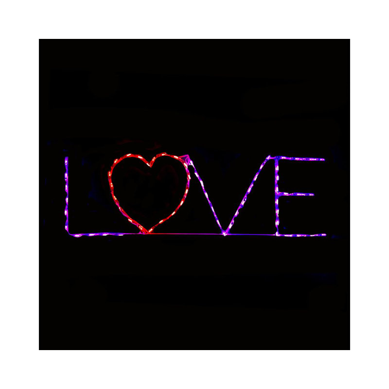 Amour de la Saint-Valentin avec cœur mauve