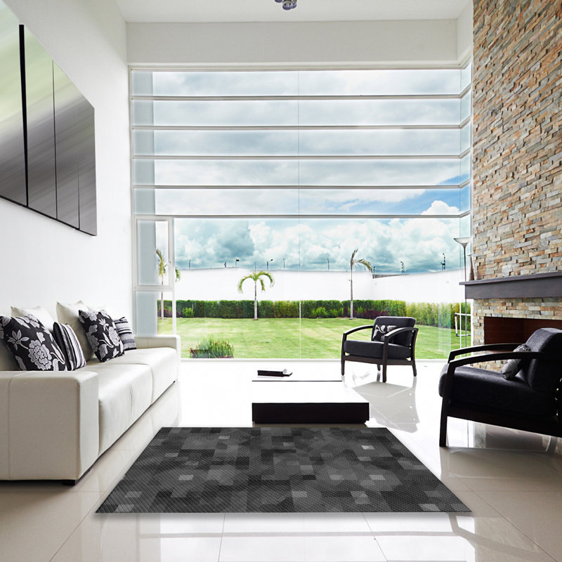 Zakir Geometric Indoor Rug, Square 7'