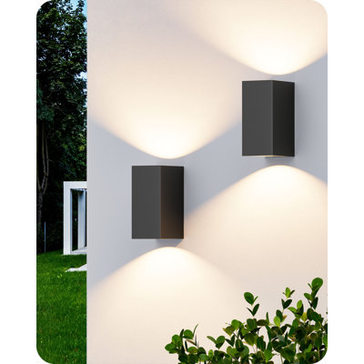 Matte Black Outdoor Bulkhead Light
