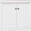 Meuble-lavabo de 30 po sans lavabo, base seulement, armoire avec portes et tiroir, cadre solide et panneau de fibres à densité moyenne, blanc