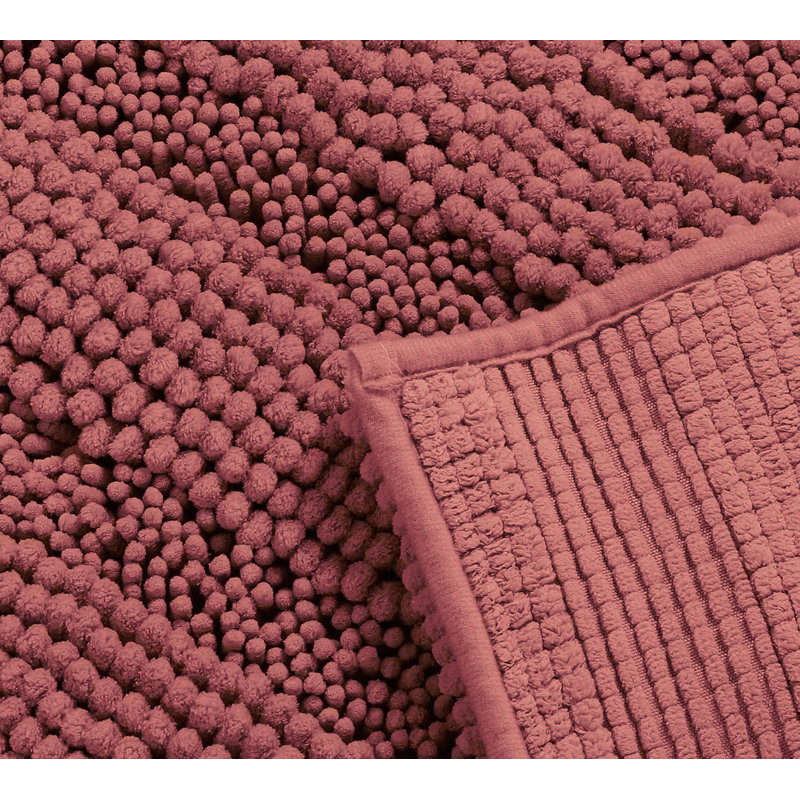 Abbieleigh Chenille Non-Slip, Rose