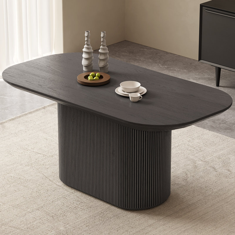 Table de salle à manger 62,99 ", Dark Grey, H 29,64 po x L 62,99 po x l 33,46 po