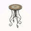 Table d'appoint ronde en céramique pour l'extérieur