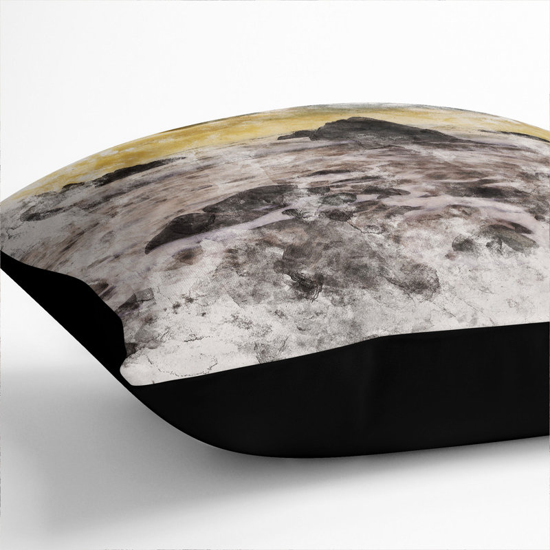Square Cushion, 40cm H x 40cm W x 15cm D, Black