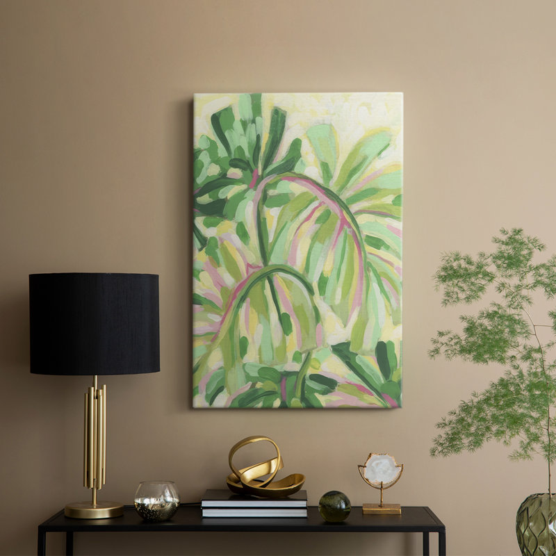 Expressive Palms I - galerie sur mesure, H 18 po x l 12 po