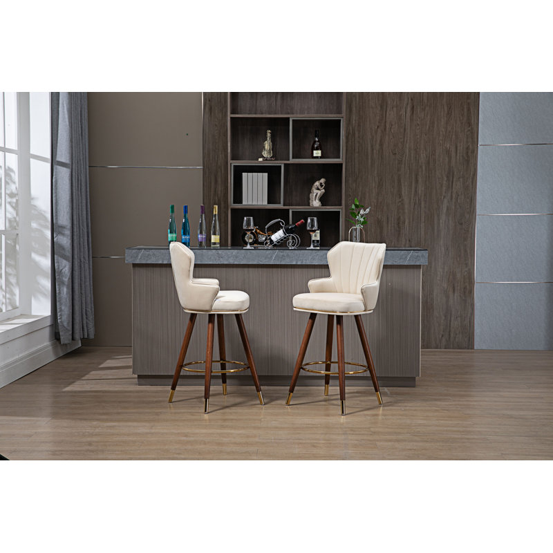 Tabouret pivotant de 27,95 po, Ivoire