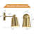 Battery Operated Wall Sconce Set of Two, Modern with Remote Control Dimmable Wall Lighting Indoor