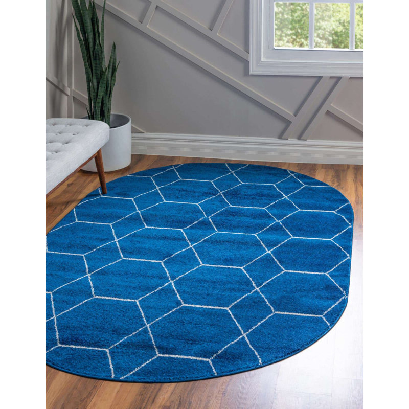 Tellaro Abstract Indoor Rug, Oval 5' x 8'