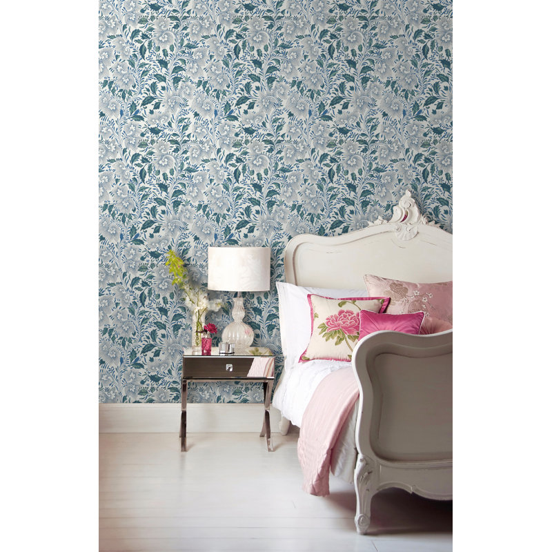 Decorative Wall Flowers, Teal/Sage