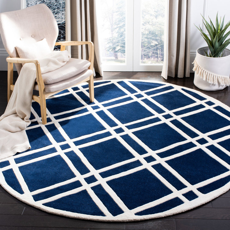 Deedie Hand Tufted Wool Geometric Rug