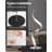 Modern Spiral Bedside Lamp - 3 Colours Touch Control LED Table Lamp,Silver