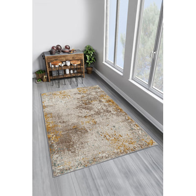 Stylish Hall Carpet (3.3 x 6.6 ft), 100% Polyester, 650 g/m² | Antibacterial, Eco-Friendly, Non-Slip PVC Dot Underside, 0.2 in Pile Height | Machine Washable, Perfect for Living Rooms & Entryways, Durable & Easy Care