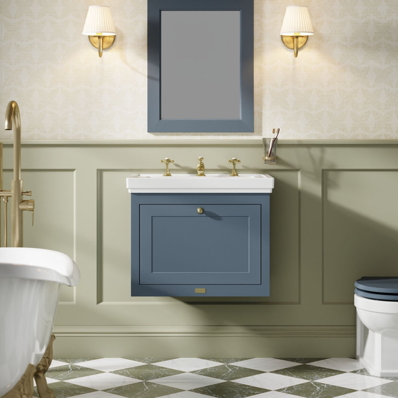 Hartleigh 630 mm Bathroom Vanity, Stiffkey Blue