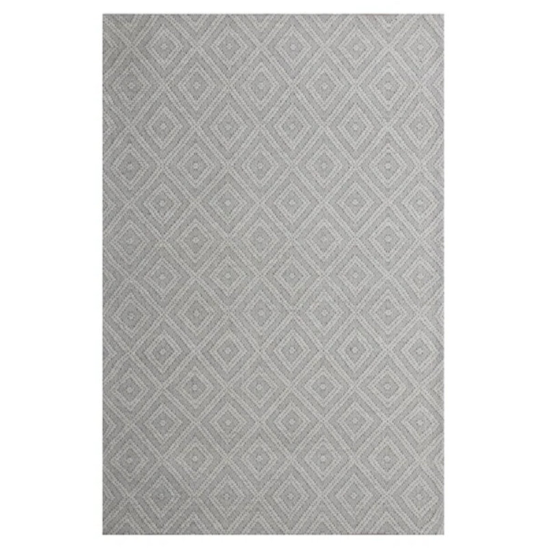 Tapis rectangulaire en laine touffeté à la main Kapree, Rectangle 5 pi x 7 pi 9 po