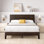 Base de lit plateforme en bois massif Kira