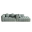Canapé modulaire modulaire en chenille moderne, gris L 103 po, 3 coussins-268250200-268250202