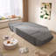 Canapé 3 places, canapé-lit convertible 3-en-1, canapé moderne à assise profonde de 79,5 po avec 2 coussins, canapé en chenille étincelant, méridienne-1740528055