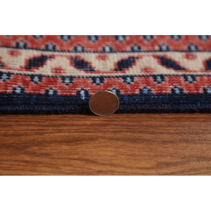 Tapis turc bleu marine Sultanabad Ziegler noué à la main 10 x 13