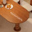 Ensemble de table à manger en bois massif de style français rétro-106401730