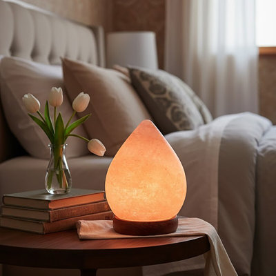 Tamil Wood Desk Lamp