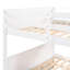Lit double superposé blanc avec lit gigogne extensible-228370885