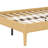 Sleek Simple Style Bed Frame with Engineered Support Slats and Hassle-Free Construction-2093333074