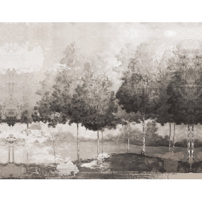 Reproduction d’art sur toile tendue, "Gray Tree Line"
