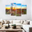 Sonoran, paysage coucher de soleil sur toile 4 pièces-2106801499