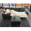 Canapé convertible en forme de L avec repose-pieds avec rangement, tissu vert pour le salon, siège polyvalent et solution de rangement-1018764333