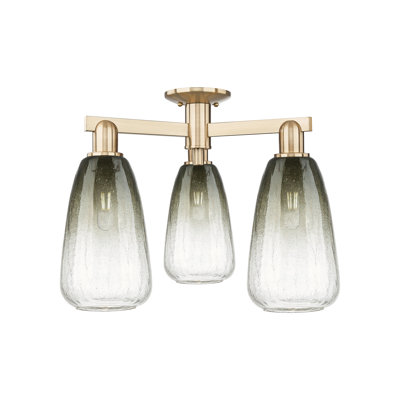 Jacquette - 3 Light Semi-Flush Mount