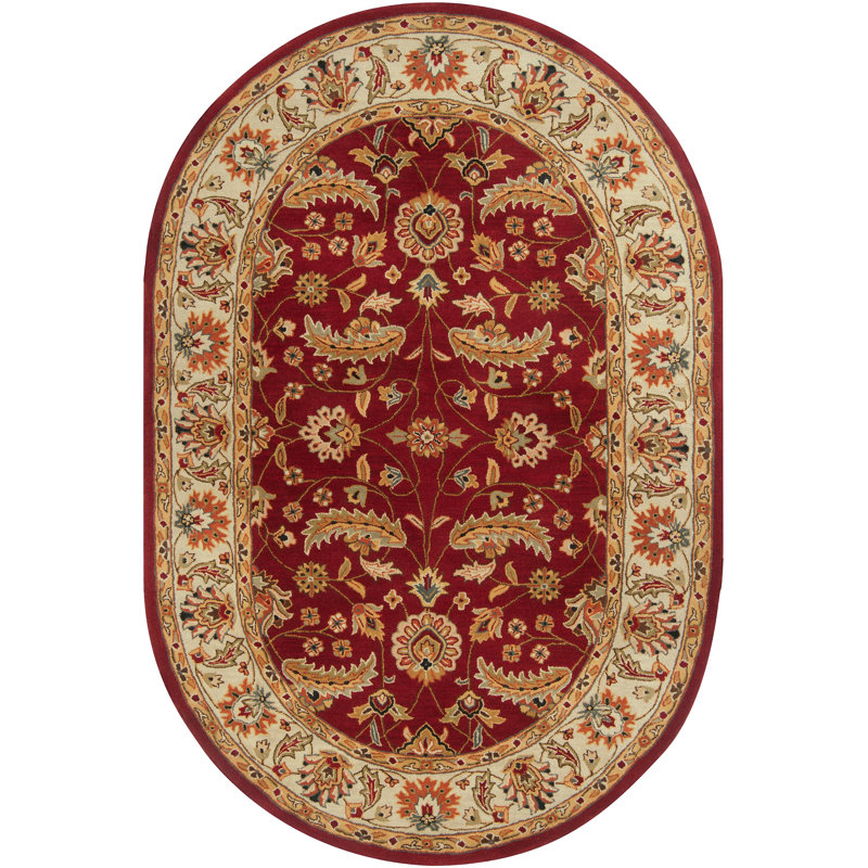 Tapis oriental en laine touffeté à la main Arnedra, Ovale 8 pi x 10 pi