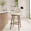 Tabouret d'intérieur rembourré avec structure en métal