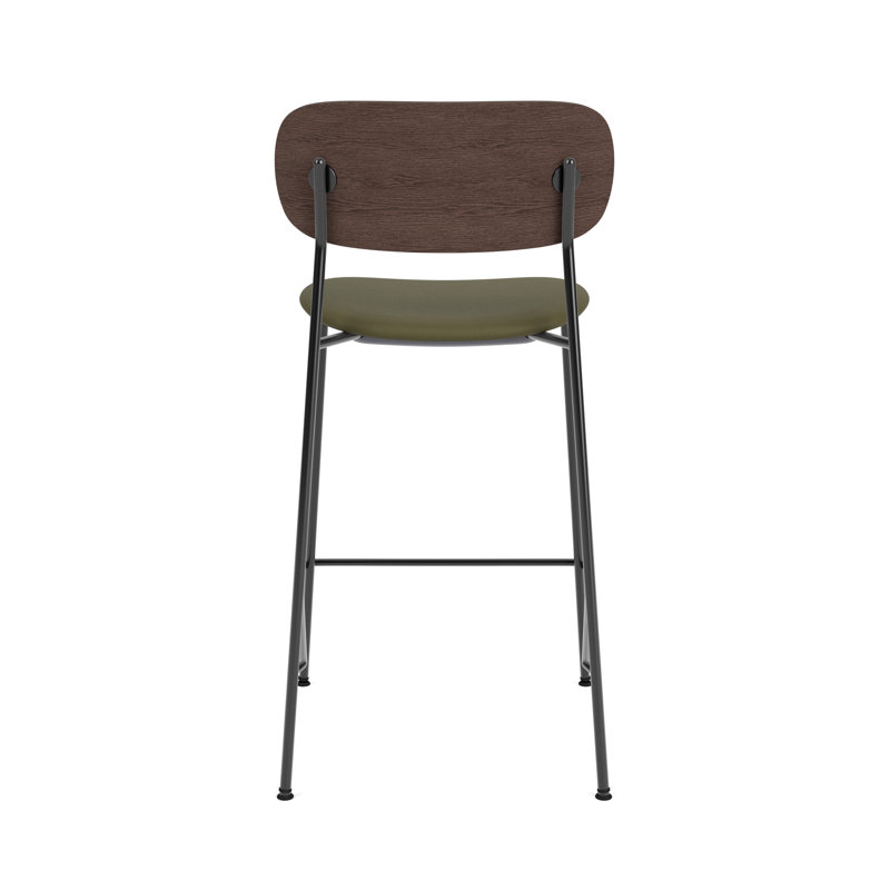 Co Upholstered Stool, Army/Brown