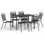 Esenler 6 - Person Patio Dining Set with Rectangular Table-651537942