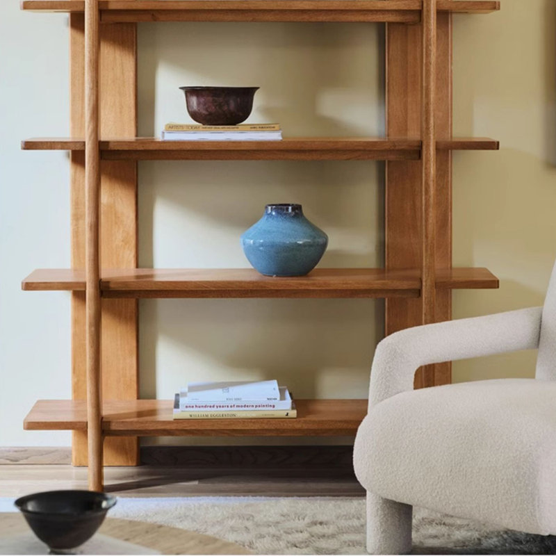 American Style Creative Display Bookcase, (4 Shelves) 68.9"H x 53.15"W x 13.78"D