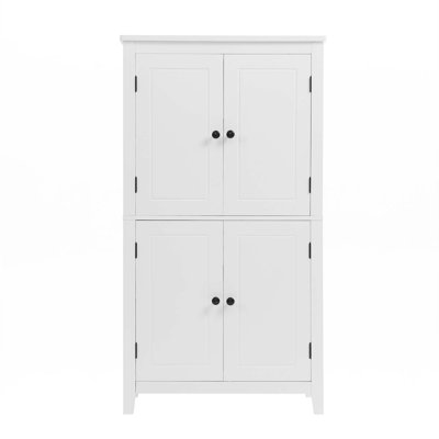 Bathroom Floor Storage Cabinet With Adjustable Shelves