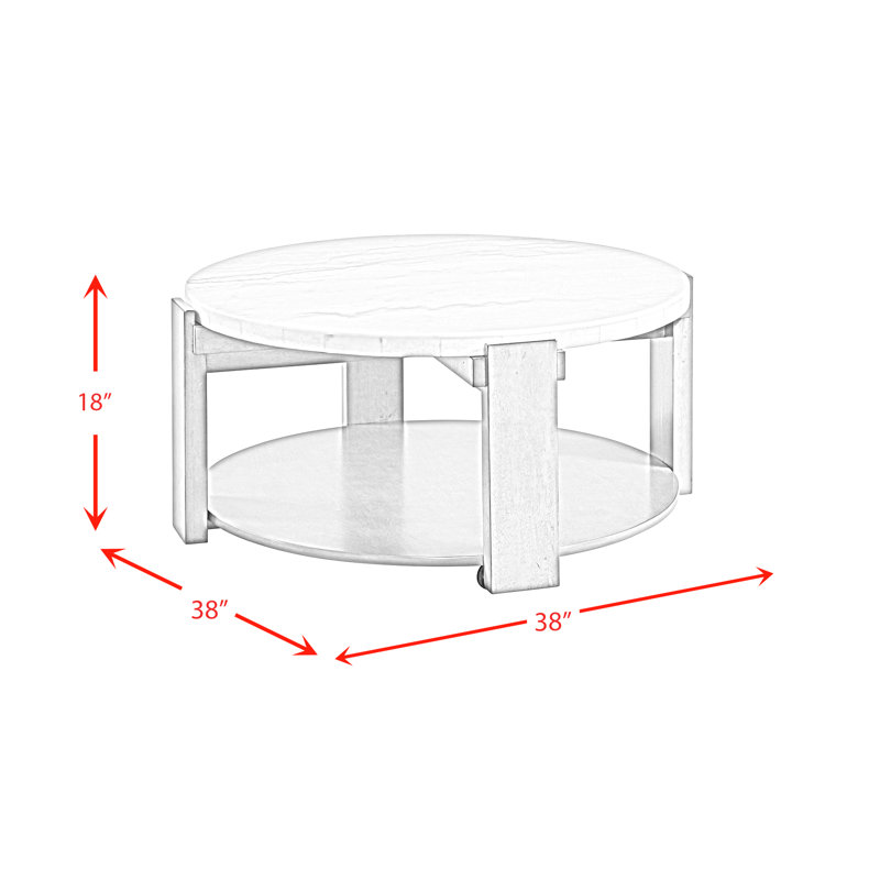 Bamber Marble Top Coffee Table