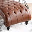 Chaise longue sans accoudoirs touffetée