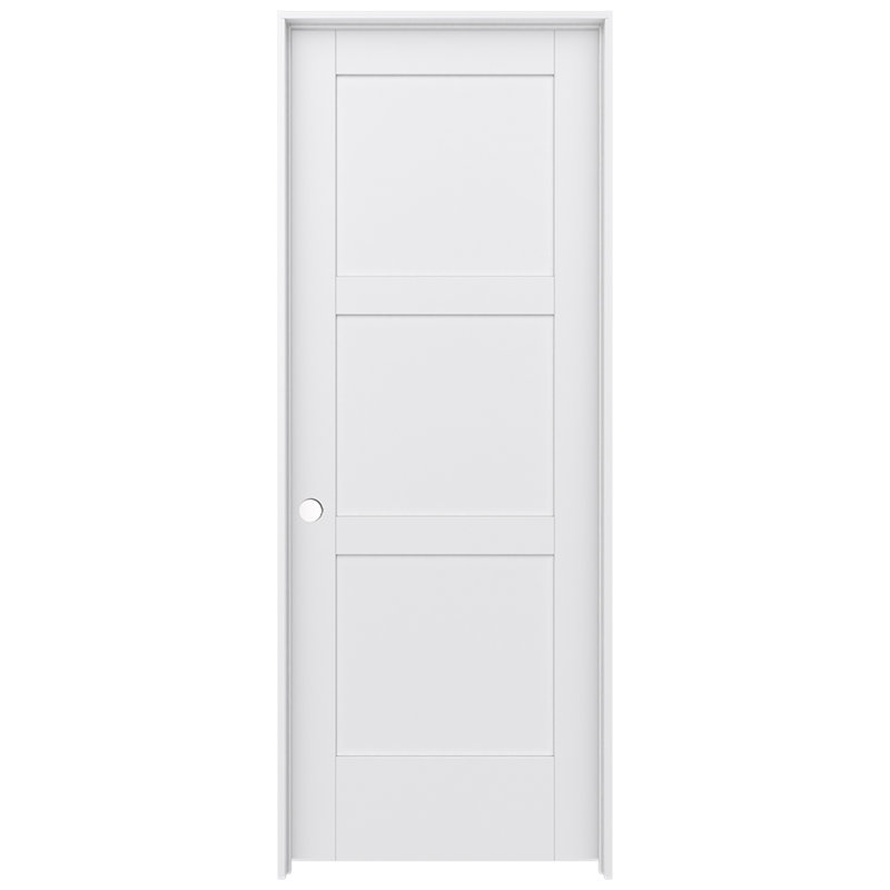 Porte intérieure pré-suspendue 3 panneaux MODA, 28 po x 80 po, Gauche
