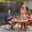 Paravent en métal 78 po x 48 po, séparateur extérieur 3 panneaux pour patio, jardin et balcon