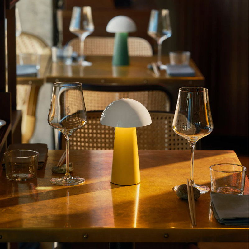 Wood Desk Lamp, Yellow
