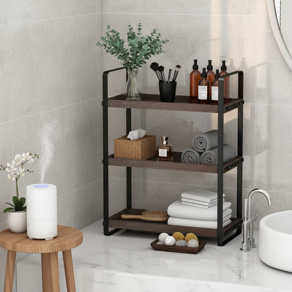 17 Stories Bathroom Counter Organizer With 3-Tier Storage & Sturdy ...