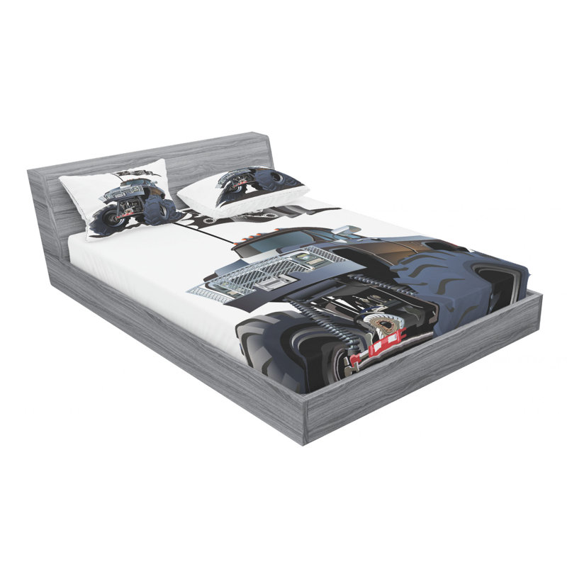 Microfiber Sheet Set, Queen Sheet Set with Fitted Sheet