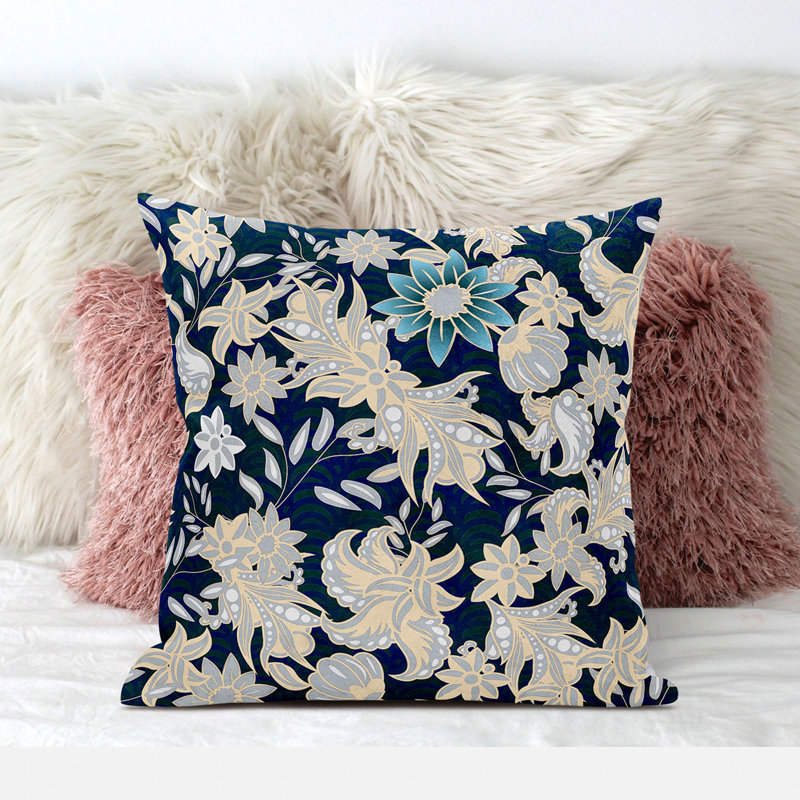 Housse et insert de coussin décoratif intérieur / extérieur en mélange de polyester, 20 po x 20 po