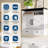 Wall-Mounted Storage with Farmhouse Style for Bathroom, Kitchen, Laundry & Entryway