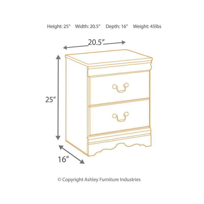 Amaaima 20.28'' W Nightstand