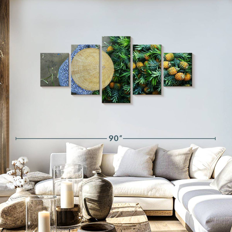 Pineapple Seller, 30" H x 68" W