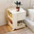 360° Rotating Movable Storage Cabinet Nightstand With 2 Slide Out Drawer-493002402