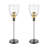 Pendant Light 1-Light Pendant Lighting with Glass Shade Adjustable Height